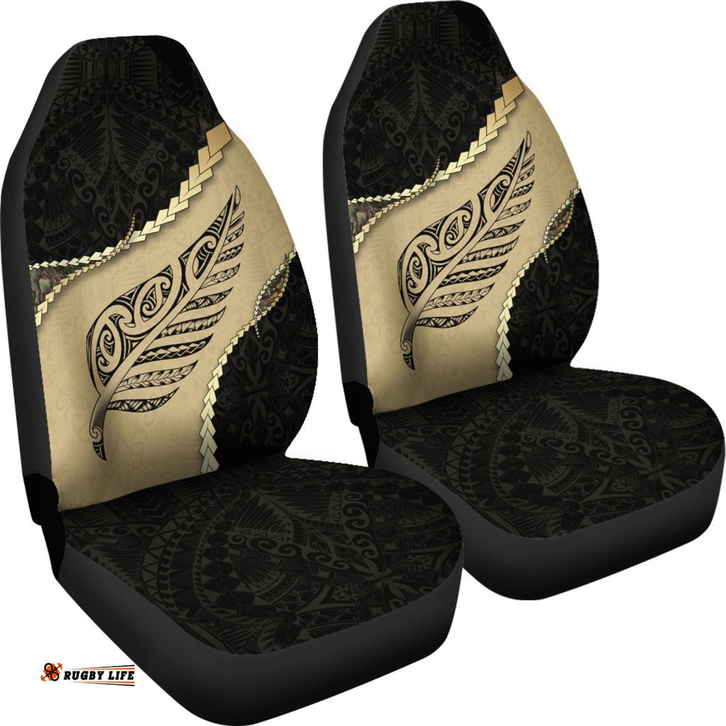 Paua Shell, Maori Silver Fern Car Seat Covers