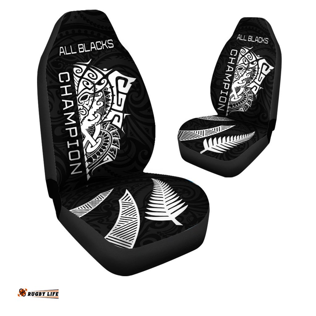 New Zealand Rugby Car Seat Covers Haka mix Ta Moko