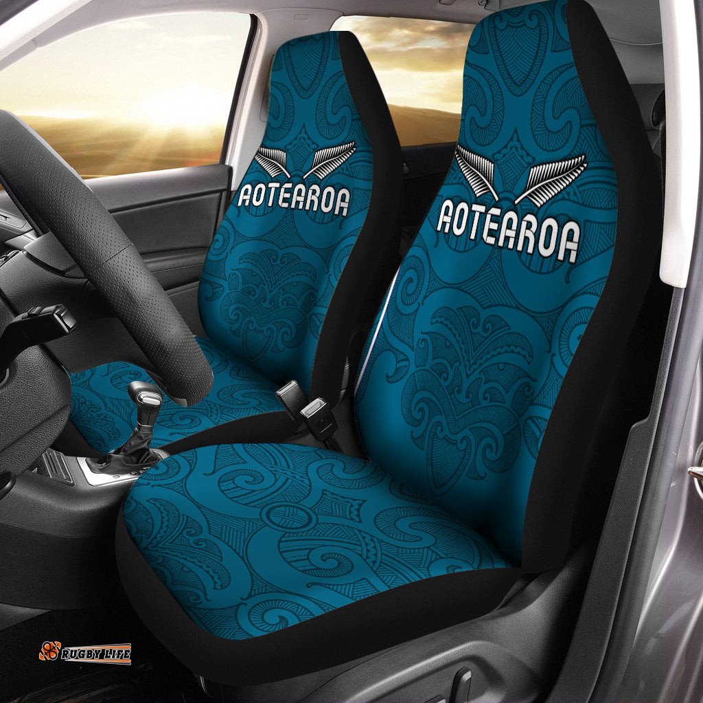 Maori Car Seat Covers Turquoise Aotearoa Tattoo