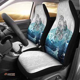 Maori Manaia The Blue Sea Car Seat Covers, White