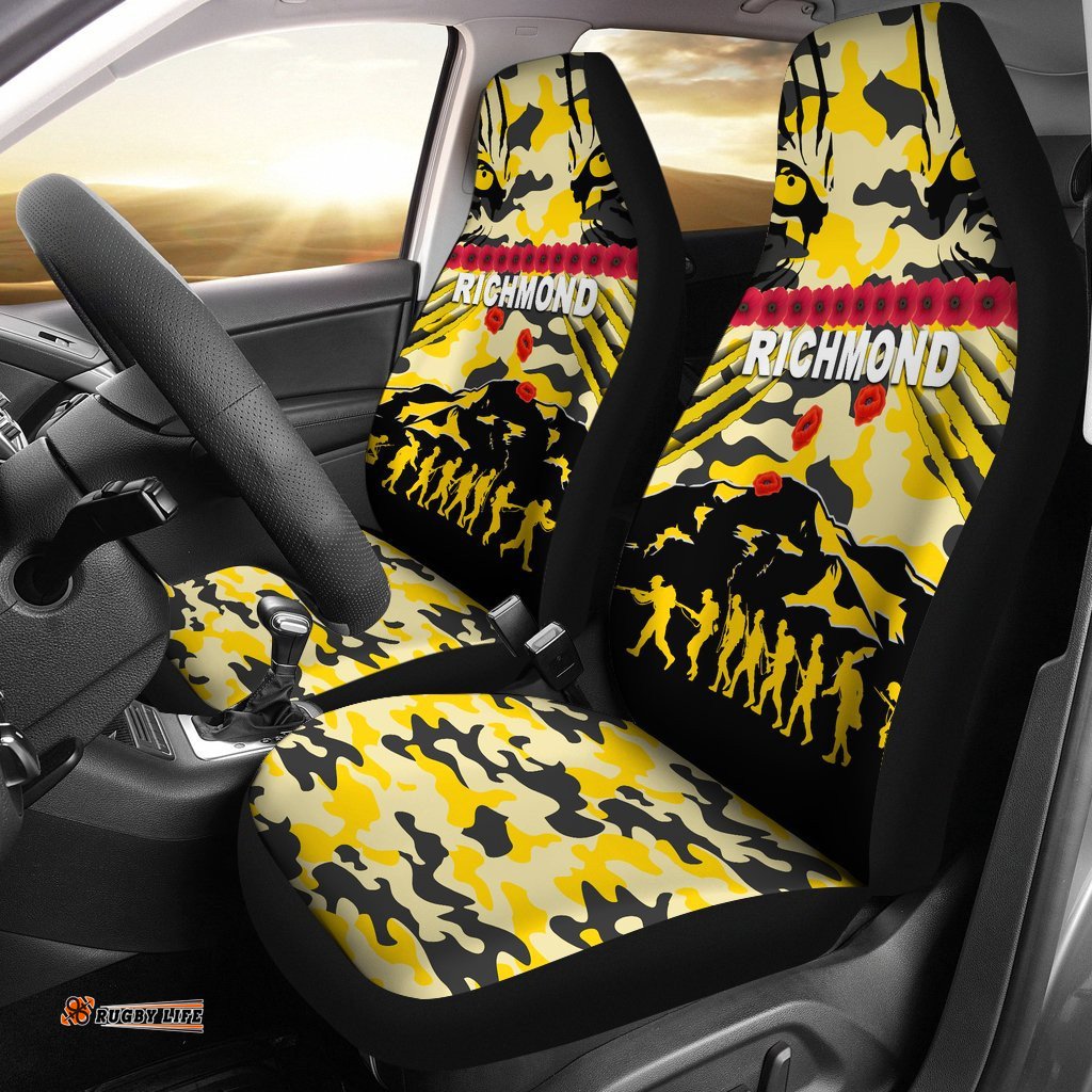 Richmond Tigers Car Seat Covers ANZAC Day Country Style 08