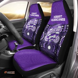 Hobart Hurricanes Car Seat Covers Aboriginal Style Of Dot