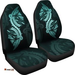 Polynesian Car Seat Covers Turquoise