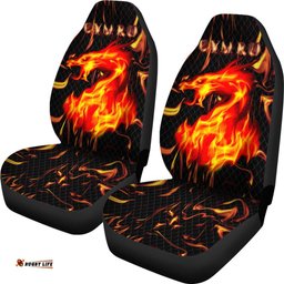 Wales Dragon In Flame Car Seat Covers