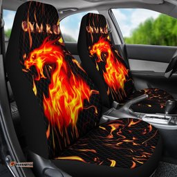 Wales Dragon In Flame Car Seat Covers