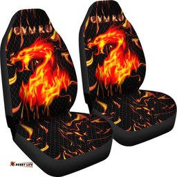 Wales Dragon In Flame Car Seat Covers