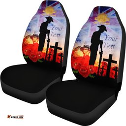 Custom ANZAC Car Seat Covers ANZAC Lest We Forget The Australian Army