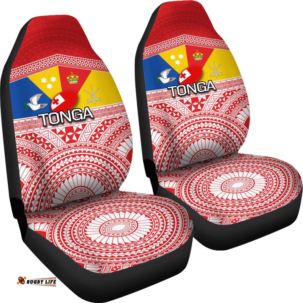 Tonga Rugby Car Seat Covers Special Coat Of Arms 09