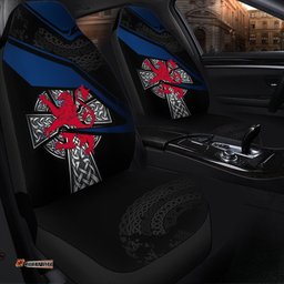 Scotland Celtic Car Seat Covers Celtic Cross and Lion