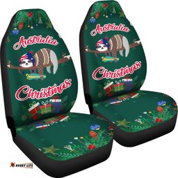 Australia Christmas Car Seat Covers Green Merry Christmas