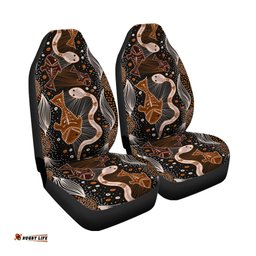 Aboriginal Car Seat Covers Indigenous Fish and Snake