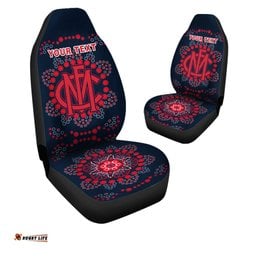Custom Personalised Demons Football Car Seat Cover Melbourne Indigenous