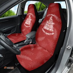 New Zealand Christmas Car Seat Cover Silver Fern Mix Kiwi Bird Ver02