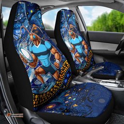 Personalised Mascot NSW Blues Rugby Car Seat Cover Aboriginal Galaxy