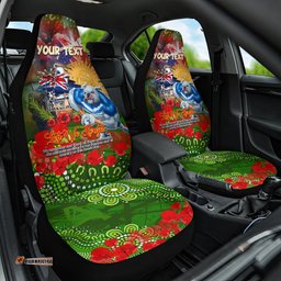 Personalised Australia Rugby Raiders ANZAC Car Seat Cover Canberra Scratch Style