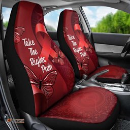 Australia AIDS Awareness Month Car Seat Cover Take The Rights Path Aboriginal Art