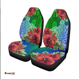 Torres Strait Islanders Car Seat Covers Ocean Hibiscus