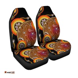 Aboriginal Car Seat Cover Sun Rise Indigenous Vibes