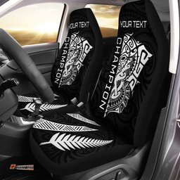 Custom Personalised New Zealand Rugby Car Seat Covers Haka mix Ta Moko
