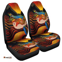 Australia Aboriginal Rainbow Serpent In Aboriginal Dreaming Art Inspired Car Seat Covers