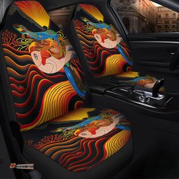 Australia Aboriginal Rainbow Serpent In Aboriginal Dreaming Art Inspired Car Seat Covers