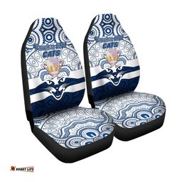 Geelong Cats Indigenous Car Seat Cover Football Premiers Trophy