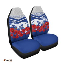 Kangaroos ANZAC Day Indigenous Art Car Seat Covers