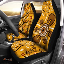 Car Seat Covers Aboriginal Art In Spring Style