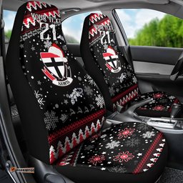 Custom St Kilda Saints Football Car Seat Cover Christmas Vibe