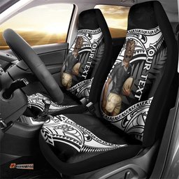 Custom New Zealand Silver Fern Rugby Car Seat Cover 2025 Aotearoa Maori Mascot Go All Black