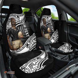 Custom New Zealand Silver Fern Rugby Car Seat Cover 2025 Aotearoa Maori Mascot Go All Black