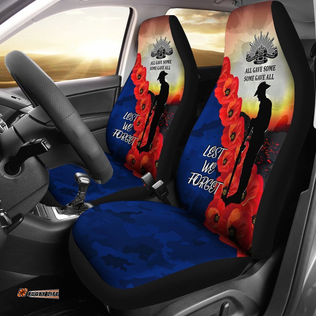 ANZAC Lest We Forget Car Seat Covers All Gave Some, Some Gave All