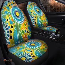 Australia Aboriginal Beautiful Abstract Pastel Car Seat Covers