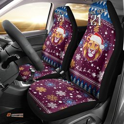 Custom Lions Football Car Seat Cover Christmas Vibe