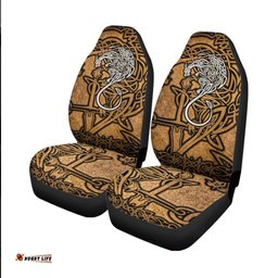 Celtic Dragon Car Seat Cover Celtic Dragon With Cross Vintage Style