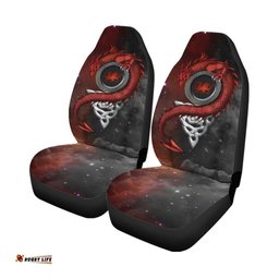 Wales Celtic Car Seat Covers Dragon With Celtic