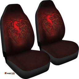 Wales Car Seat Covers, Welsh Dragon Lava