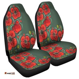 Australia Aboriginal Aboriginal Style Australian Poppy Flower Background Car Seat Covers