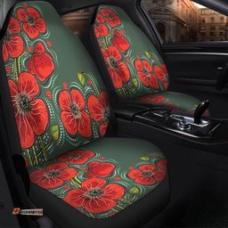 Australia Aboriginal Aboriginal Style Australian Poppy Flower Background Car Seat Covers