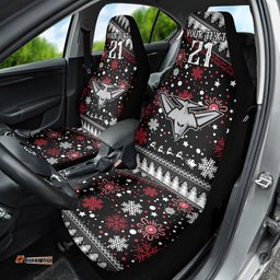 Custom Bombers Football Car Seat Cover Christmas Vibe 06