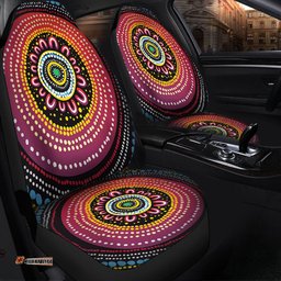 Australia Aboriginal Aboriginal Showcasing Dot Art Design Car Seat Covers