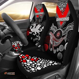 St. George Illawarra Dragons Car Seat Covers Aboriginal