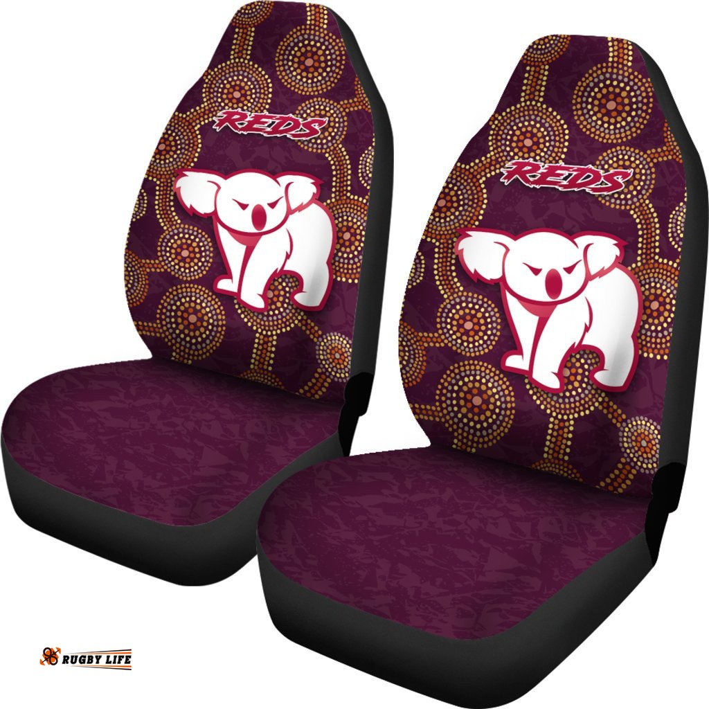 Queensland Car Seat Covers Indigenous Reds