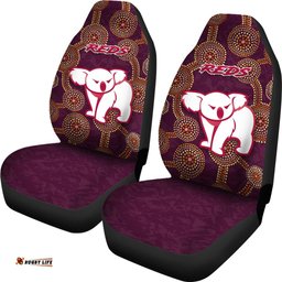 Queensland Car Seat Covers Indigenous Reds