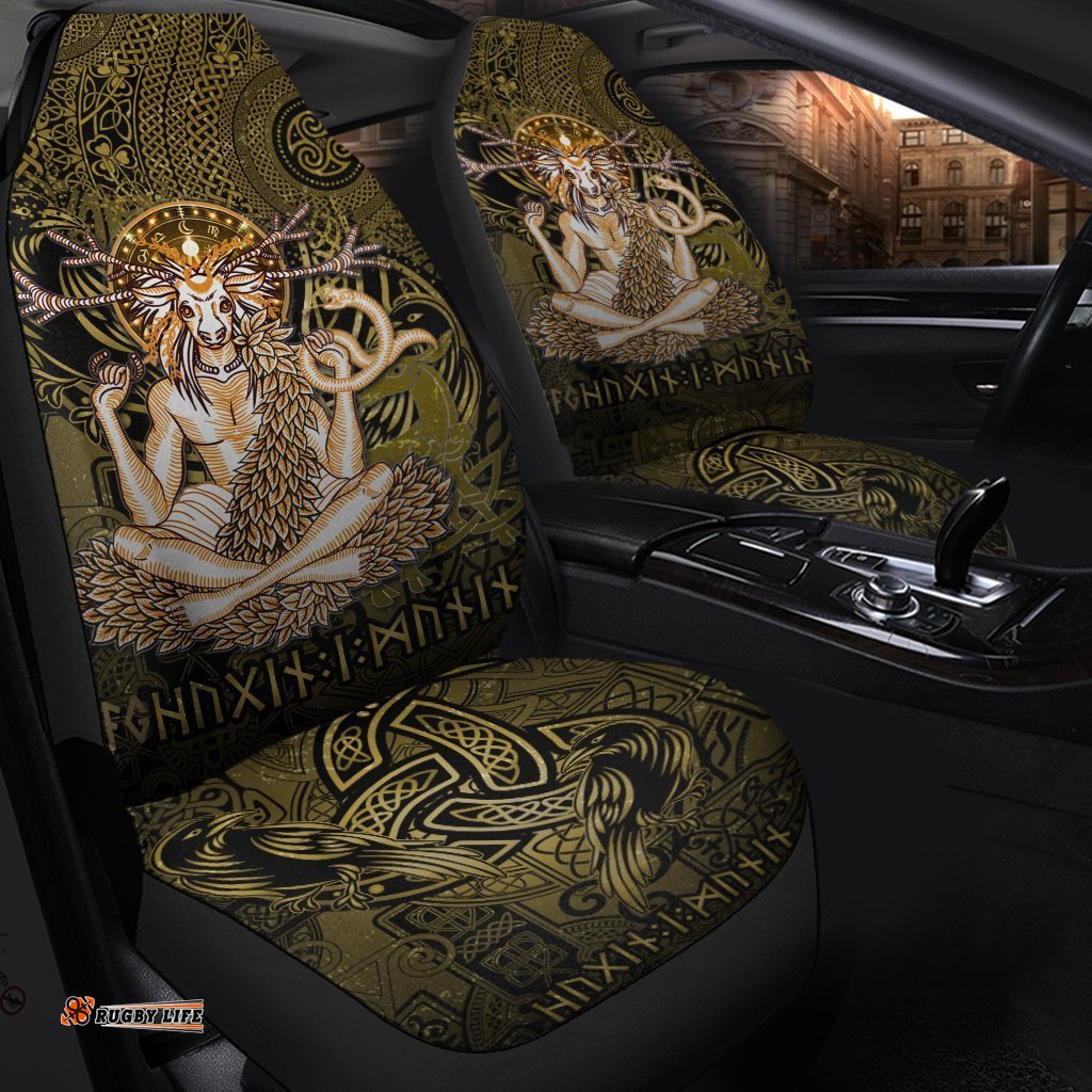Cernunnos Goddess Car Seat Cover Celtic God of the Forest