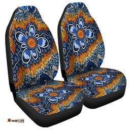 Australia Aboriginal Aboriginal Flowers Art Car Seat Covers
