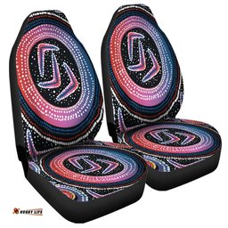 Australia Aboriginal Aboriginal Boomerang Dot Art Car Seat Covers