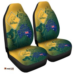 Australia Australia Day Australia Coat Of Arms Kangaroo And Koala Sign Car Seat Covers