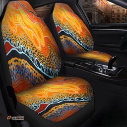 Australia Aboriginal Indigenous Aboriginal Art Dot Car Seat Covers