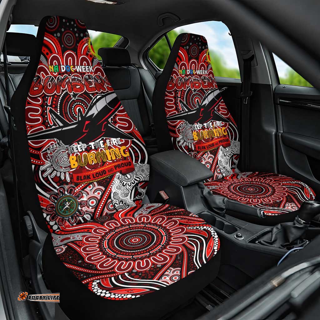 Essendon Bombers NAIDOC Week 2024 Car Seat Cover Mascot Football